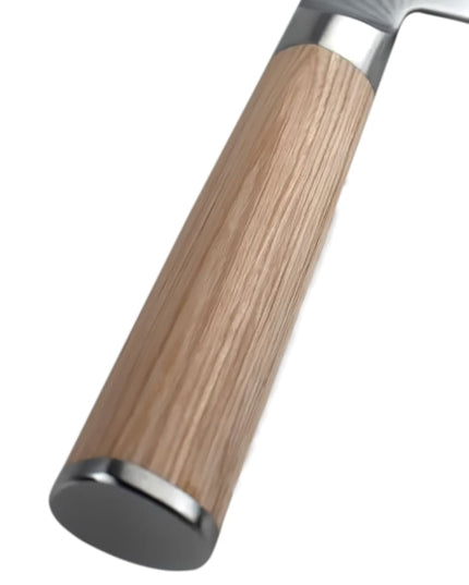 Dao Đầu Bếp Shun 20.3 cm Cán Gỗ PakkaWood Màu Vàng Nhạt Thép Không Gỉ (DM0706W)