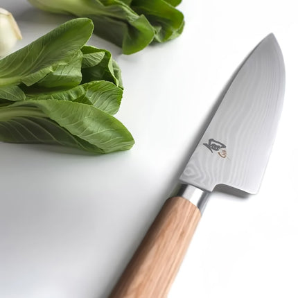 Dao Đầu Bếp Shun 20.3 cm Cán Gỗ PakkaWood Màu Vàng Nhạt Thép Không Gỉ (DM0706W)