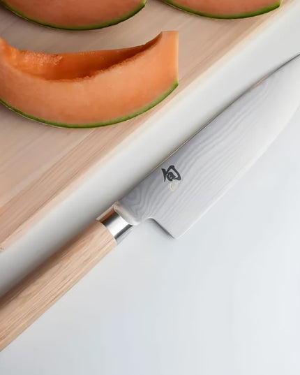 Dao Đầu Bếp Shun 20.3 cm Cán Gỗ PakkaWood Màu Vàng Nhạt Thép Không Gỉ (DM0706W)