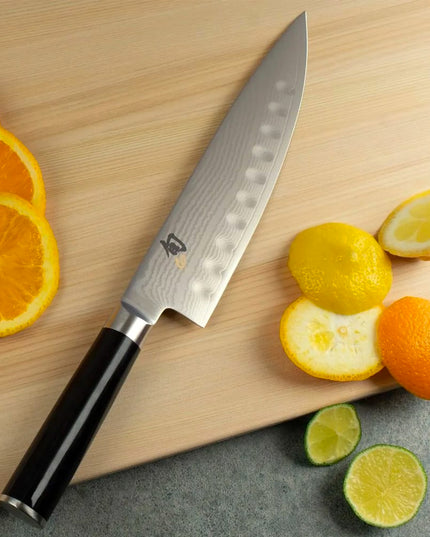 Shun Shun Classics Dao Đầu Bếp Lưỡi 20.3 cm Cán PakkaWood Hình Chữ D (DM0719)