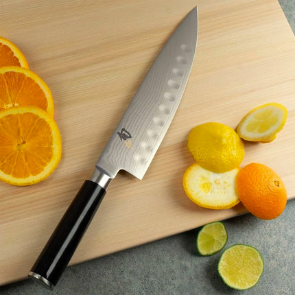 Shun Shun Classics Dao Đầu Bếp Lưỡi 20.3 cm Cán PakkaWood Hình Chữ D (DM0719)