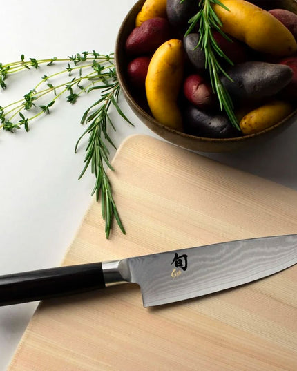Dao Đầu Bếp Shun Classics Lưỡi 15.2 cm Cán PakkaWood Hình Chữ D (DM0723)