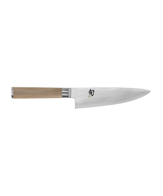 Dao Đầu Bếp Shun 15.2 cm Cán Gỗ Pakkawood Màu Vàng, Thép Không Gỉ (DM0723W)