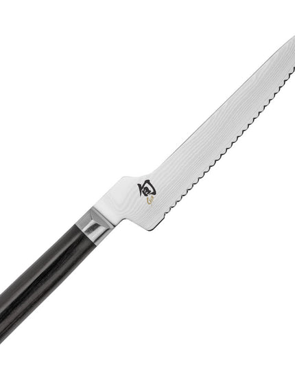 Dao Cắt Bánh Mì Shun DM0724 Lưỡi Offset 22.9 cm Cán PakkaWood Hình Chữ D