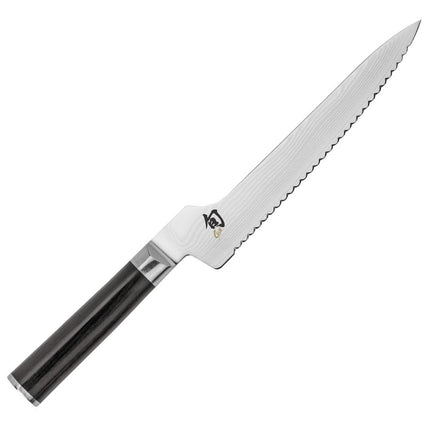 Dao Cắt Bánh Mì Shun DM0724 Lưỡi Offset 22.9 cm Cán PakkaWood Hình Chữ D