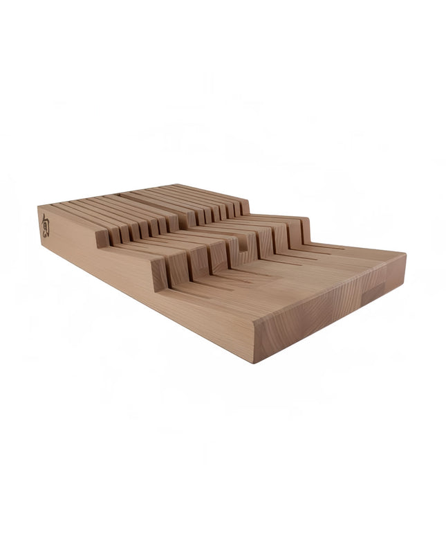 Khay Đựng Dao Shun 15 Khe Trong Ngăn Kéo 25.4 cm x 43.2 cm Gỗ Sồi (DM0856)