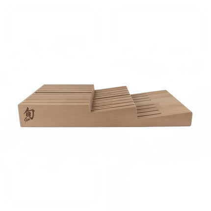 Khay Đựng Dao Shun 15 Khe Trong Ngăn Kéo 25.4 cm x 43.2 cm Gỗ Sồi (DM0856)