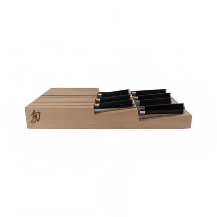 Khay Đựng Dao Shun 15 Khe Trong Ngăn Kéo 25.4 cm x 43.2 cm Gỗ Sồi (DM0856)