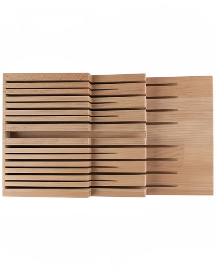 Khay Đựng Dao Shun 15 Khe Trong Ngăn Kéo 25.4 cm x 43.2 cm Gỗ Sồi (DM0856)