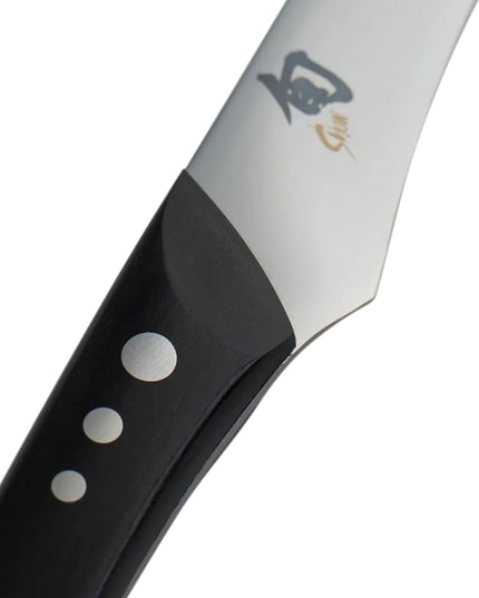 Bộ Dao Steak Shun DMS0430 4 Cây Cán Gỗ PakkaWood Màu Mun Thép Không Gỉ
