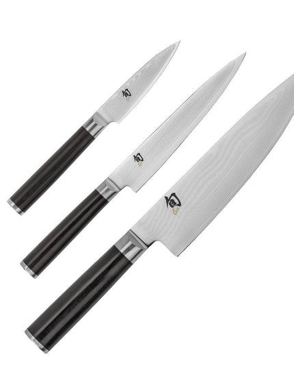 Shun Shun Classics Bộ 3 Món Khởi Đầu Gồm Dao Đầu Bếp, Dao Đa Năng & Dao Gọt (DMS300)