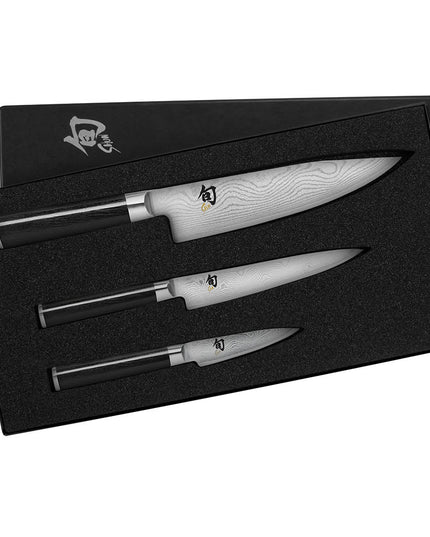 Shun Shun Classics Bộ 3 Món Khởi Đầu Gồm Dao Đầu Bếp, Dao Đa Năng & Dao Gọt (DMS300)