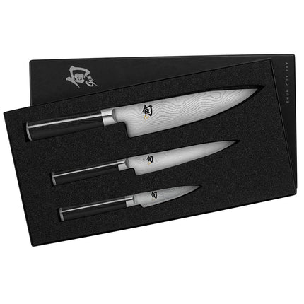 Shun Shun Classics Bộ 3 Món Khởi Đầu Gồm Dao Đầu Bếp, Dao Đa Năng & Dao Gọt (DMS300)