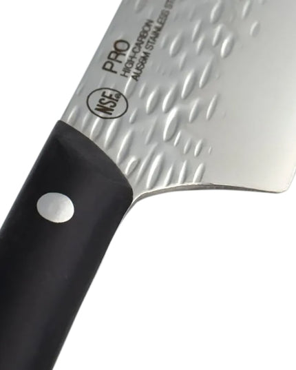 Dao Santoku Kai HT7064 17.8 cm Cán POM Đen Lưỡi Thép Không Gỉ
