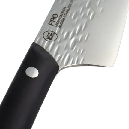 Dao Santoku Kai HT7064 17.8 cm Cán POM Đen Lưỡi Thép Không Gỉ