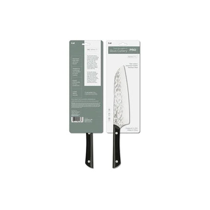 Dao Santoku Kai HT7064 17.8 cm Cán POM Đen Lưỡi Thép Không Gỉ