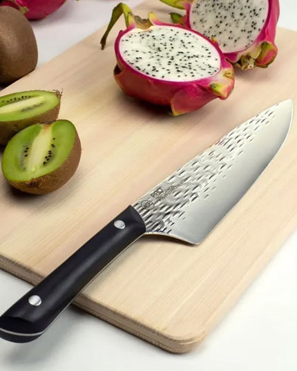 Dao Đầu Bếp Kai HT7066 20.3 cm Cán POM Đen Lưỡi Thép Không Gỉ
