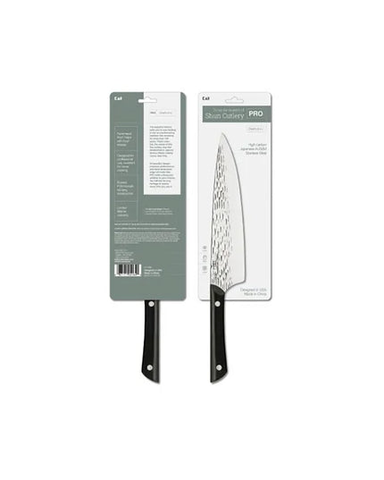 Dao Đầu Bếp Kai HT7066 20.3 cm Cán POM Đen Lưỡi Thép Không Gỉ