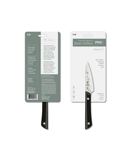 Dao Gọt Trái Cây Kai HT7068 8.9 cm Cán POM Đen Lưỡi Thép Không Gỉ