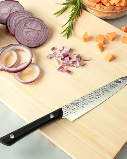 Dao Đa Năng Kai HT7084 15.2 cm Cán POM Đen Lưỡi Thép Không Gỉ
