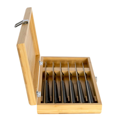 Bộ 6 Dao Steak Shun KAS0600 Cán POM Đen Thép Carbon