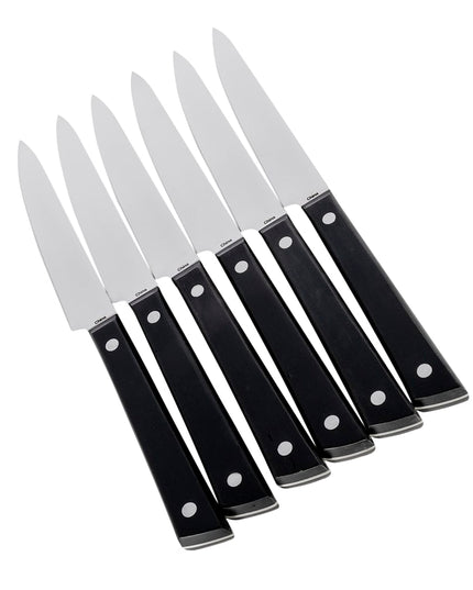 Bộ 6 Dao Steak Shun KAS0600 Cán POM Đen Thép Carbon