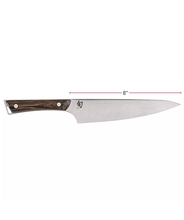 Dao Đầu Bếp Shun SWT0706 20.3 cm Cán Gỗ Tagayasan Lưỡi Thép Không Gỉ