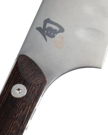 Dao Santoku Shun SWT0727 14 cm Lưỡi Thép Carbon Cán Gỗ