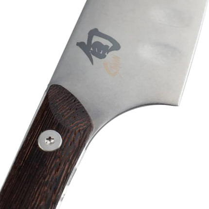 Dao Santoku Shun SWT0727 14 cm Lưỡi Thép Carbon Cán Gỗ