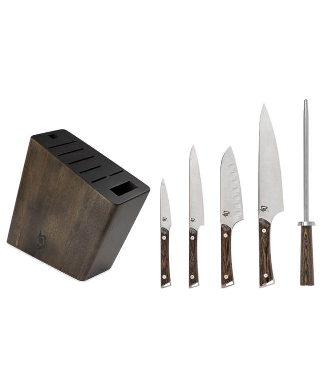 Bộ Dao Shun Kanso SWTS0600 6 Món Kèm Khối Gỗ