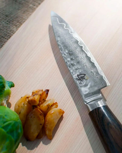 Dao Gọt Shun Premier Lưỡi 10.2 cm Cán Gỗ Walnut PakkaWood (TDM0700)