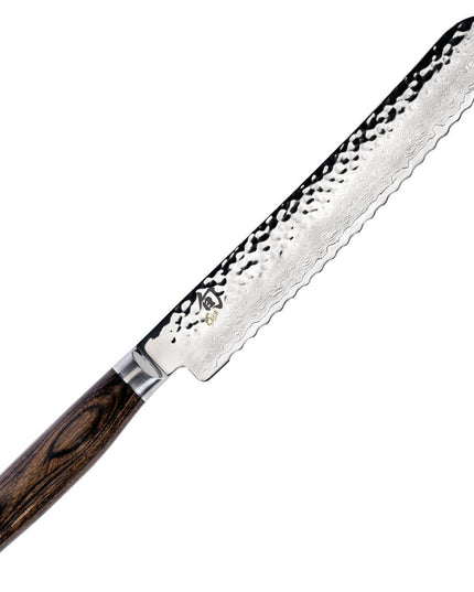 Dao Cắt Bánh Mì Shun Premier Lưỡi 23 cm Cán Gỗ Óc Chó PakkaWood (TDM0705)