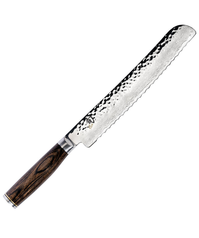 Dao Cắt Bánh Mì Shun Premier Lưỡi 23 cm Cán Gỗ Óc Chó PakkaWood (TDM0705)