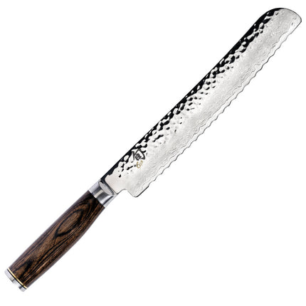 Dao Cắt Bánh Mì Shun Premier Lưỡi 23 cm Cán Gỗ Óc Chó PakkaWood (TDM0705)