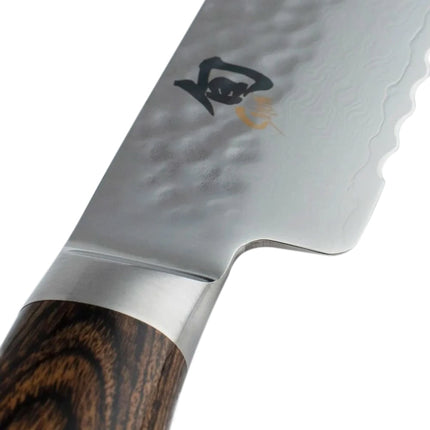 Dao Cắt Bánh Mì Shun Premier Lưỡi 23 cm Cán Gỗ Óc Chó PakkaWood (TDM0705)