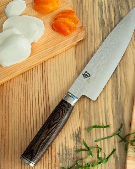 Dao Đầu Bếp Shun Premier Lưỡi 20.3 cm Cán Gỗ Óc Chó PakkaWood (TDM0706)