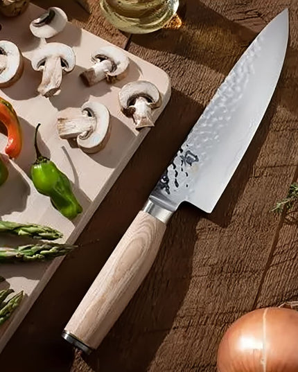 Dao Bếp Trưởng Shun TDM0706W 20.3cm Cán Pakkawood Vàng Thép Không Gỉ