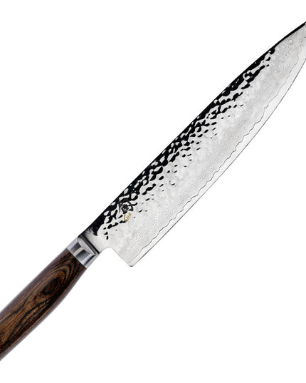 Dao Bếp Đầu Bếp Shun Premier 25.4 cm Lưỡi Damascus Rèn Búa Cán Óc Chó (TDM0707)