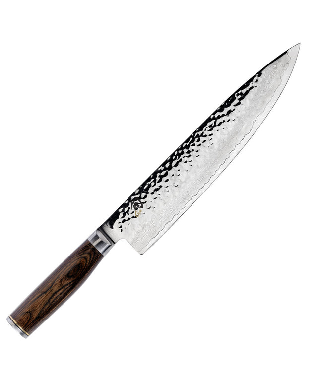 Dao Bếp Đầu Bếp Shun Premier 25.4 cm Lưỡi Damascus Rèn Búa Cán Óc Chó (TDM0707)