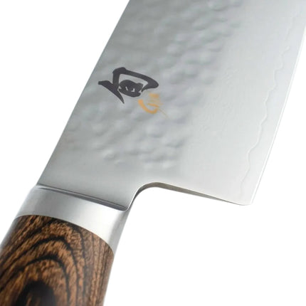 Dao Bếp Đầu Bếp Shun Premier 25.4 cm Lưỡi Damascus Rèn Búa Cán Óc Chó (TDM0707)