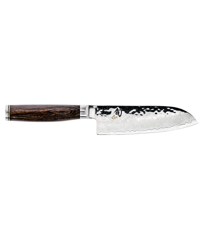 Dao Santoku Shun TDM0727 14 cm Lưỡi Rèn Cán Gỗ Óc Chó