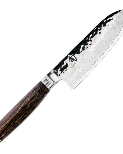 Dao Santoku Shun TDM0727 14 cm Lưỡi Rèn Cán Gỗ Óc Chó