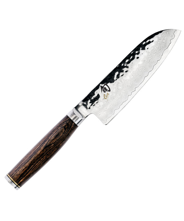 Dao Santoku Shun TDM0727 14 cm Lưỡi Rèn Cán Gỗ Óc Chó