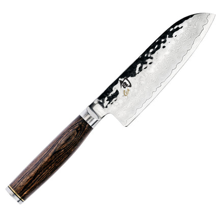 Dao Santoku Shun TDM0727 14 cm Lưỡi Rèn Cán Gỗ Óc Chó