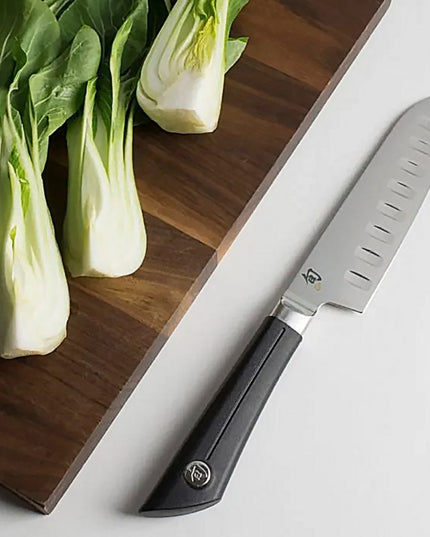 Dao Santoku Shun Sora VB0740 14 cm Cán TPE Có Vân