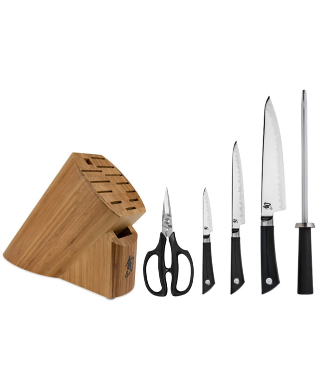 Bộ Dao 6 Món Shun Sora Kèm Giá Gỗ VBS0600
