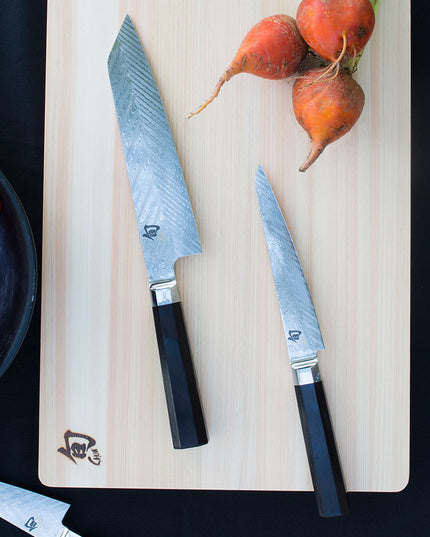 Dao Đa Năng Shun VG0019 Dual Core 15.2 cm Cán Gỗ Ebony PakkaWood