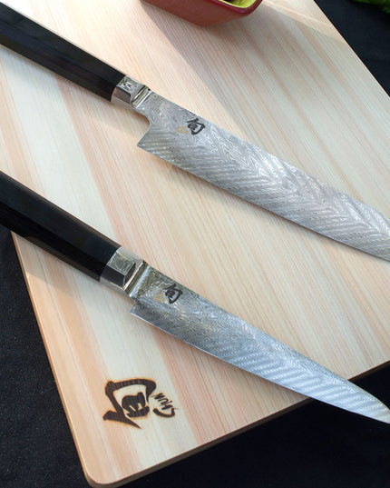 Dao Đa Năng Shun VG0019 Dual Core 15.2 cm Cán Gỗ Ebony PakkaWood