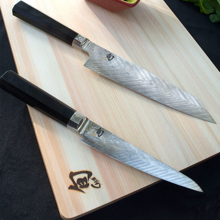 Dao Đa Năng Shun VG0019 Dual Core 15.2 cm Cán Gỗ Ebony PakkaWood