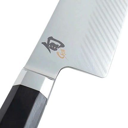 Dao Santoku Lõi Kép Shun VG0021 17.8 cm Cán Packwood Đen Thép Carbon